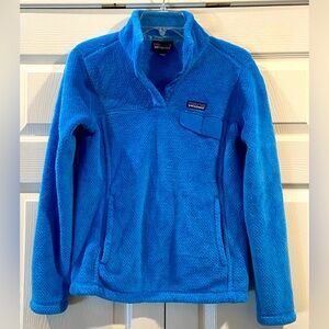 Patagonia Retool Snap T Pullover Womens Small Blue Chest Front Pockets